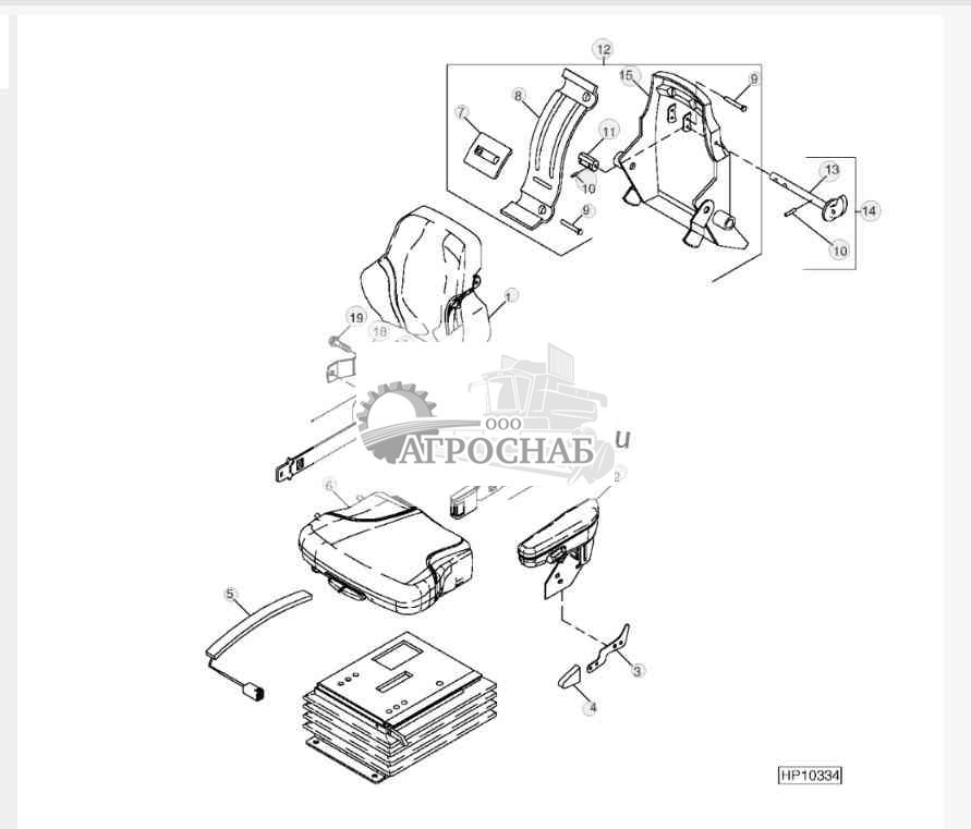 Operator's Seat and Backrest 